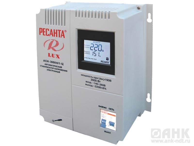 ACH-10000Н/1-Ц однофазный цифровой настенный стабилизатор