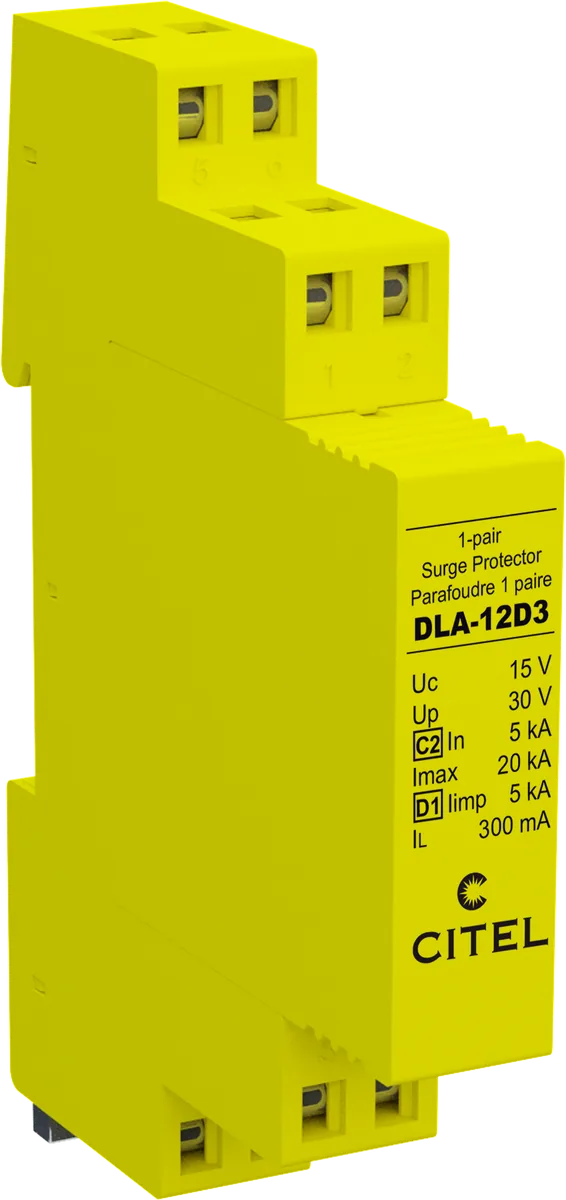Устройство защиты от импульсных перенапряжений Citel DLA-12D3/R (6402014) с пружинным зажимом