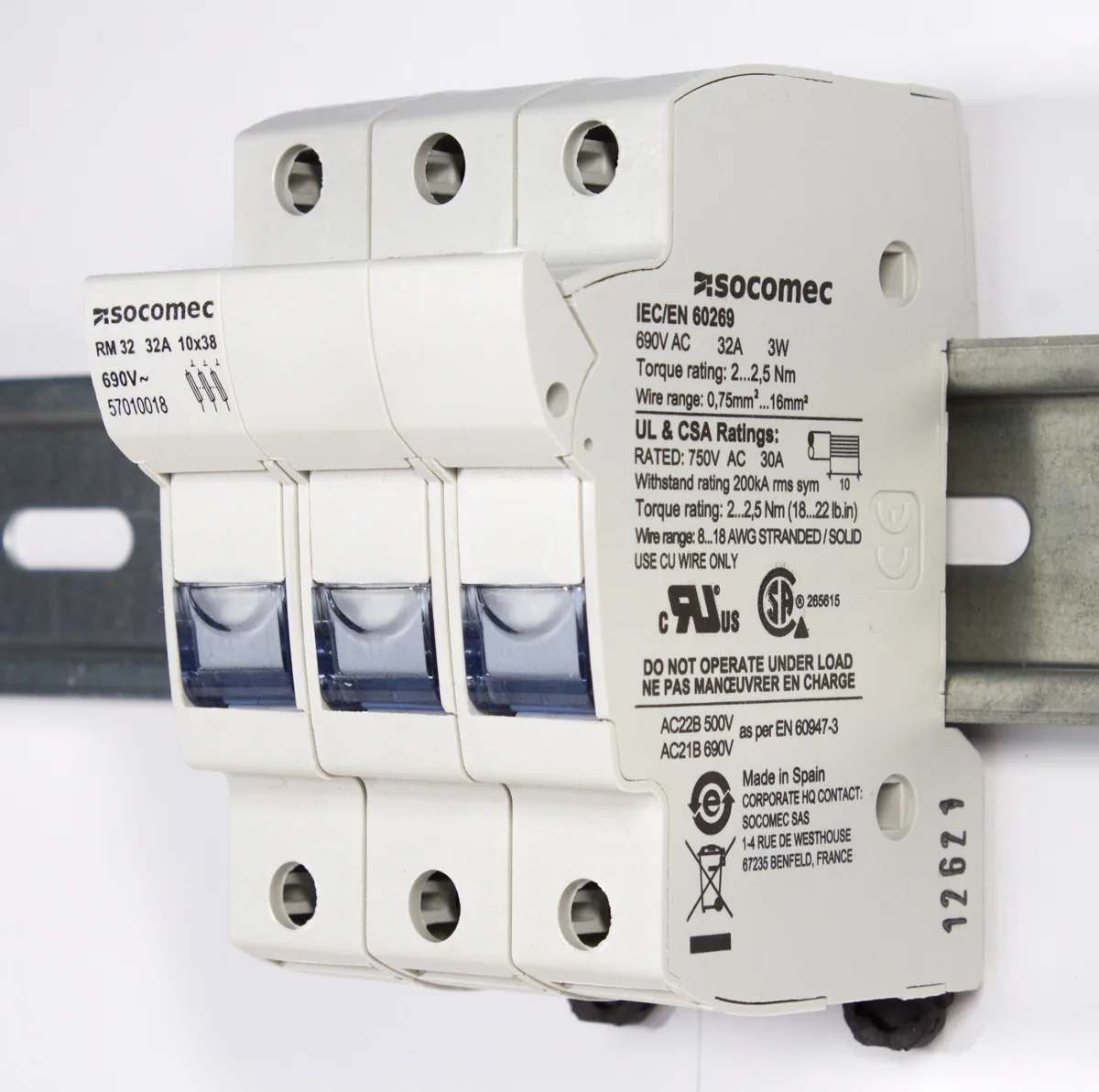 Комплект для защиты 3-полюсных и 4-полюсных УЗИП Citel RM32-3P-16A