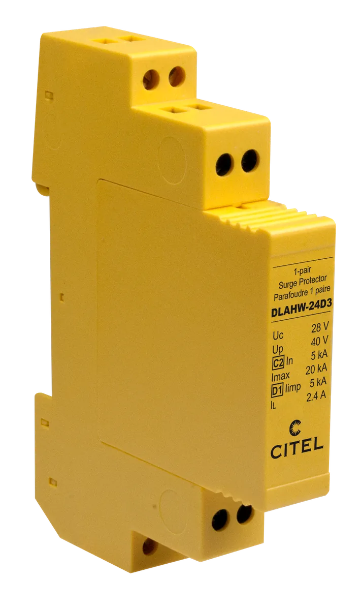 Устройство защиты от импульсных перенапряжений Citel DLAHW-24D3 (640903), 1 пара, сети 4-20 мA