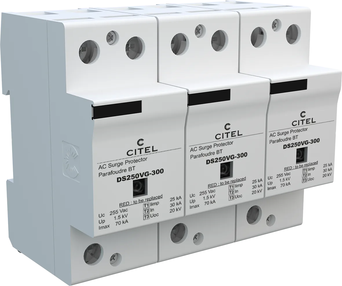 Устройство защиты от импульсных перенапряжений Citel DS253VG-300 (3896), высокоэнергетическое, тип 1+2+3