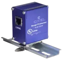 Устройство защиты от импульсных перенапряжений Citel MJ8-ISDN (560209), защита ISDN, 48В