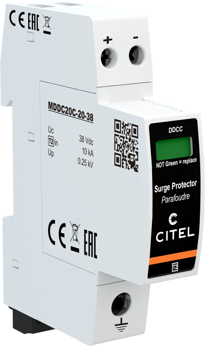 Устройство защиты от импульсных перенапряжений Citel DDC20CS-20-38 (828210421), тип 2, компактный, AC/DC