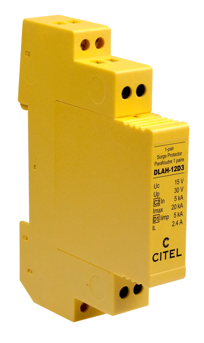 Устройство защиты от импульсных перенапряжений Citel DLAH-12D3 (641002), 1 пара, сети RS232, RS485