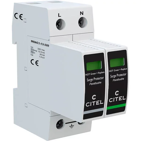 Устройство защиты от импульсных перенапряжений Citel DAC1-13-11-320 (821710332), тип 1+2
