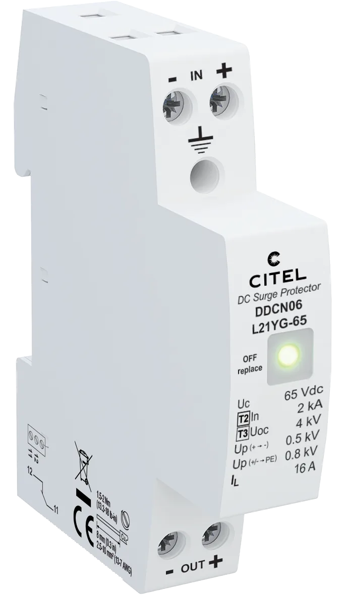 Устройство защиты от импульсных перенапряжений Citel DDCN06-L21YG-65 (70135051)