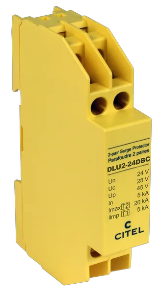 Устройство защиты от импульсных перенапряжений Citel DLU2-24DBC (640433), 2 пары, сети 4-20 мA