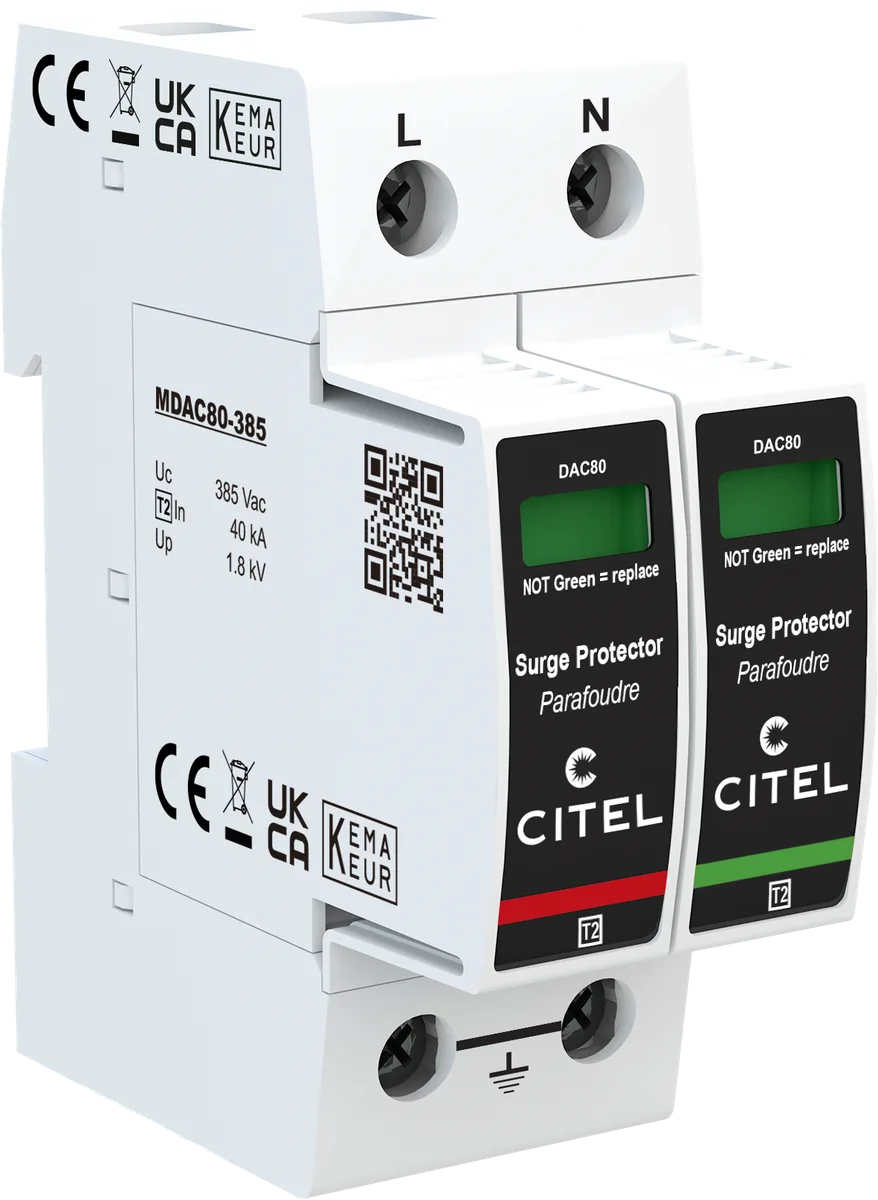 Устройство защиты от импульсных перенапряжений Citel DAC80-11-385 (821210532), тип 2, Imax 80 кА