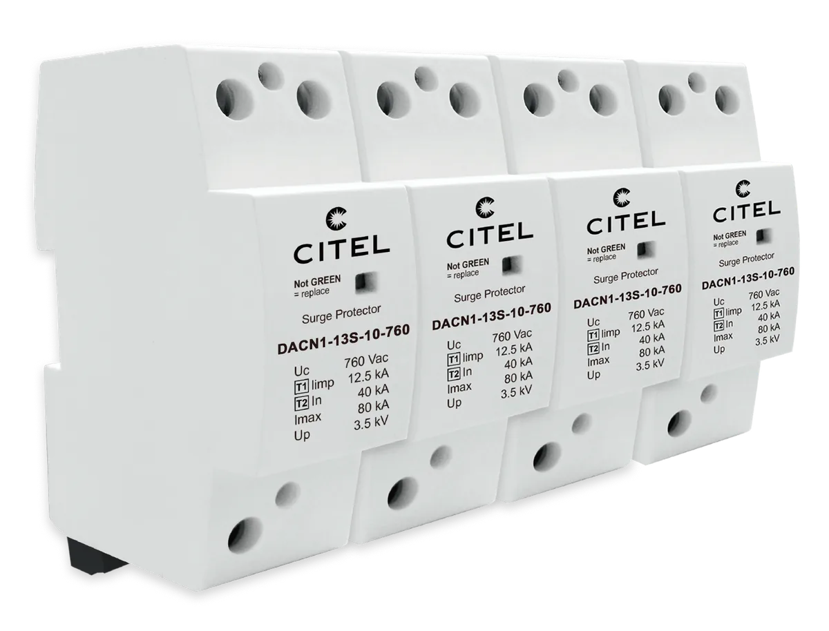 Устройство защиты от импульсных перенапряжений Citel DACN1-13S-40-760 (29114012), тип 1+2, In 40 кА, Imax 80 кА