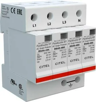 Устройство защиты от импульсных перенапряжений Citel DS44-480 (461006), тип 2