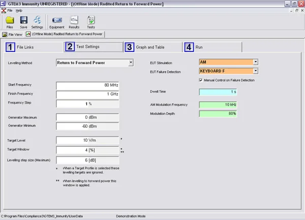 Программное обеспечение TESEQ GTEM 5 Immunity