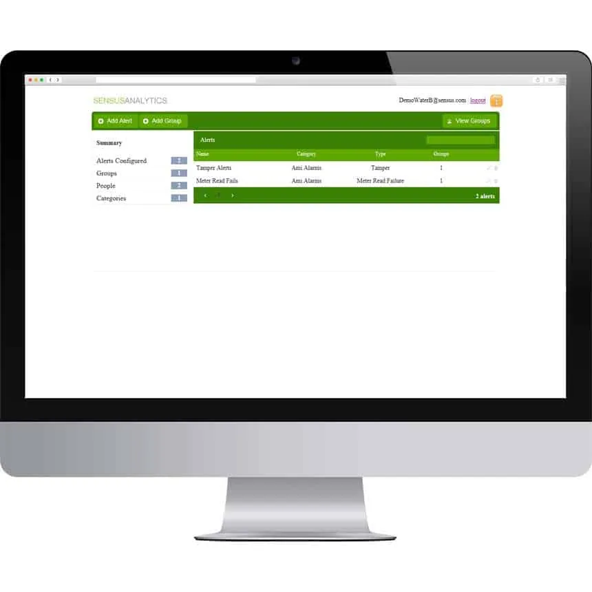 Приложение Sensus Alert Manager