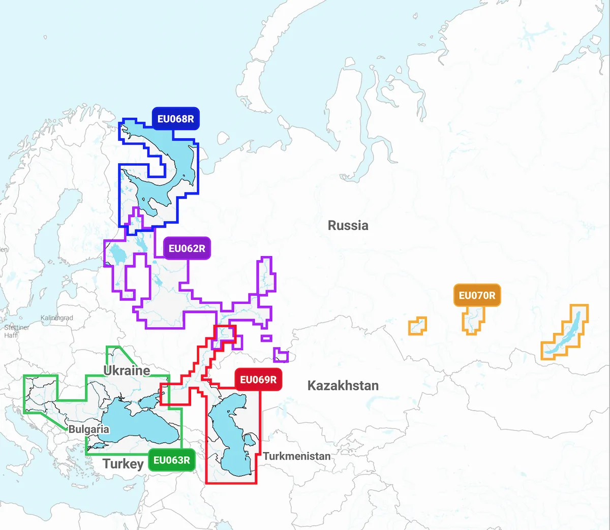 Карта Navionics EU062R