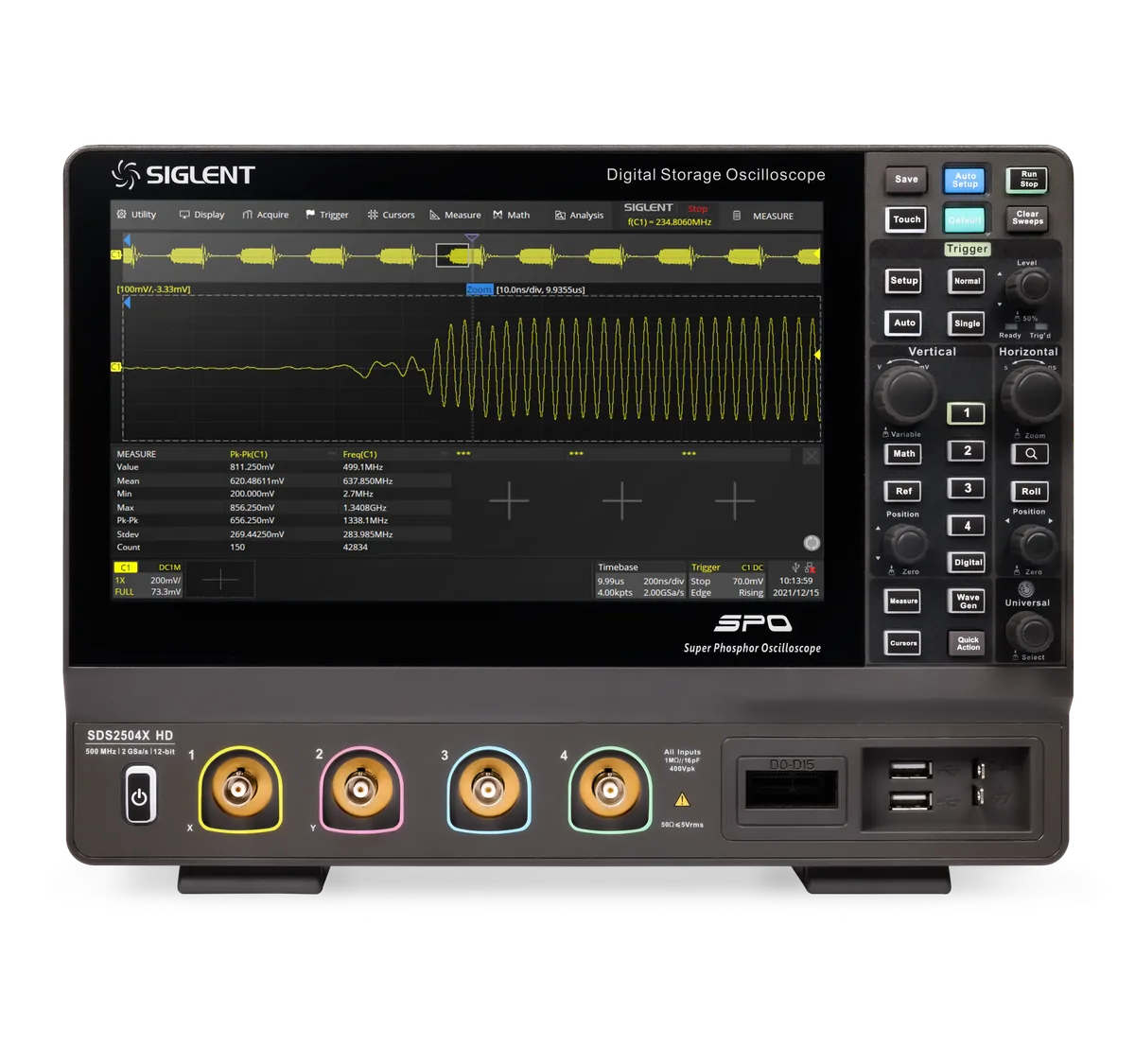 Цифровой запоминающий осциллограф SIGLENT SDS2000X HD