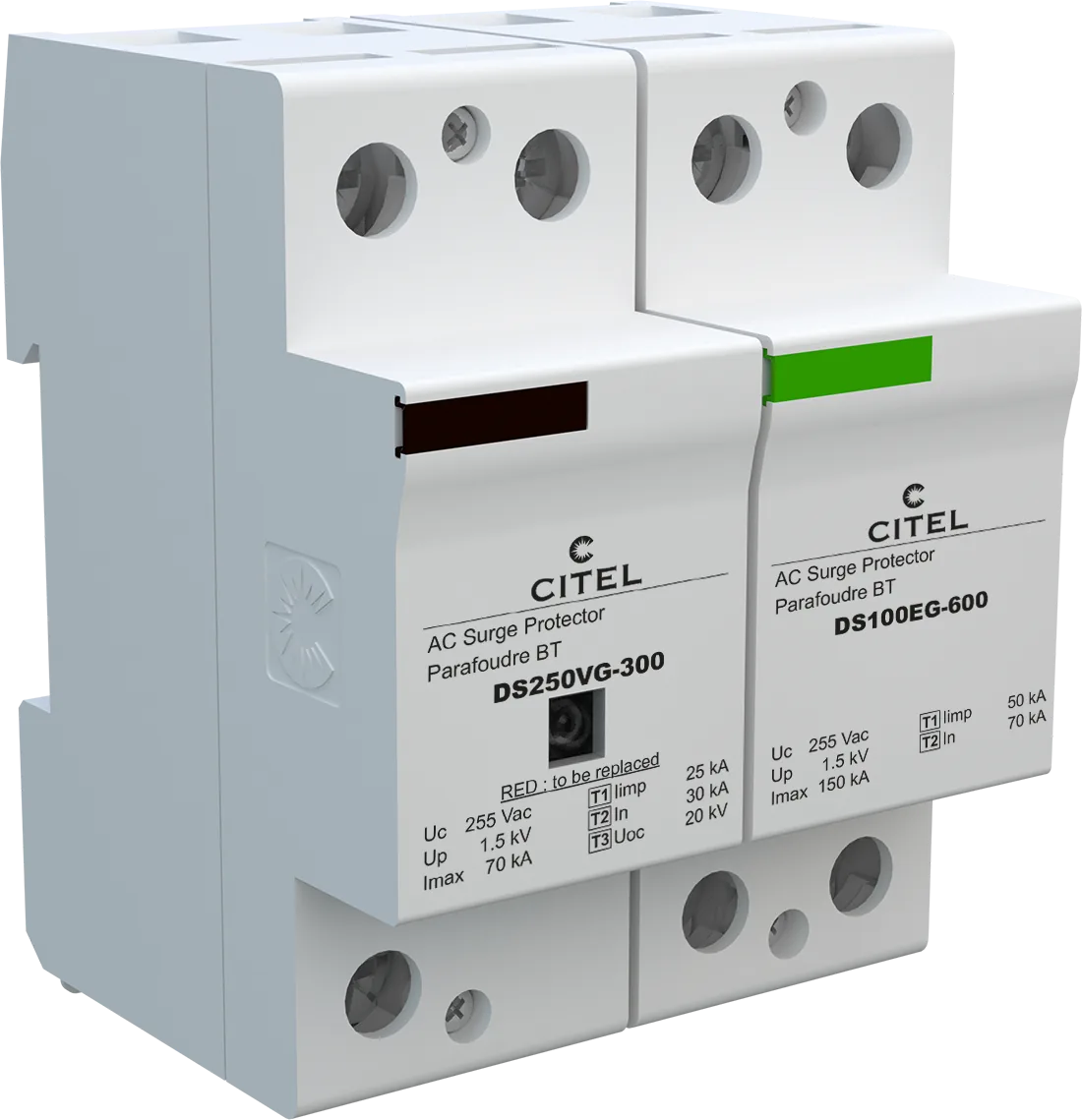 Устройство защиты от импульсных перенапряжений Citel DS252VG-300/G (3403), высокоэнергетическое, тип 1+2+3