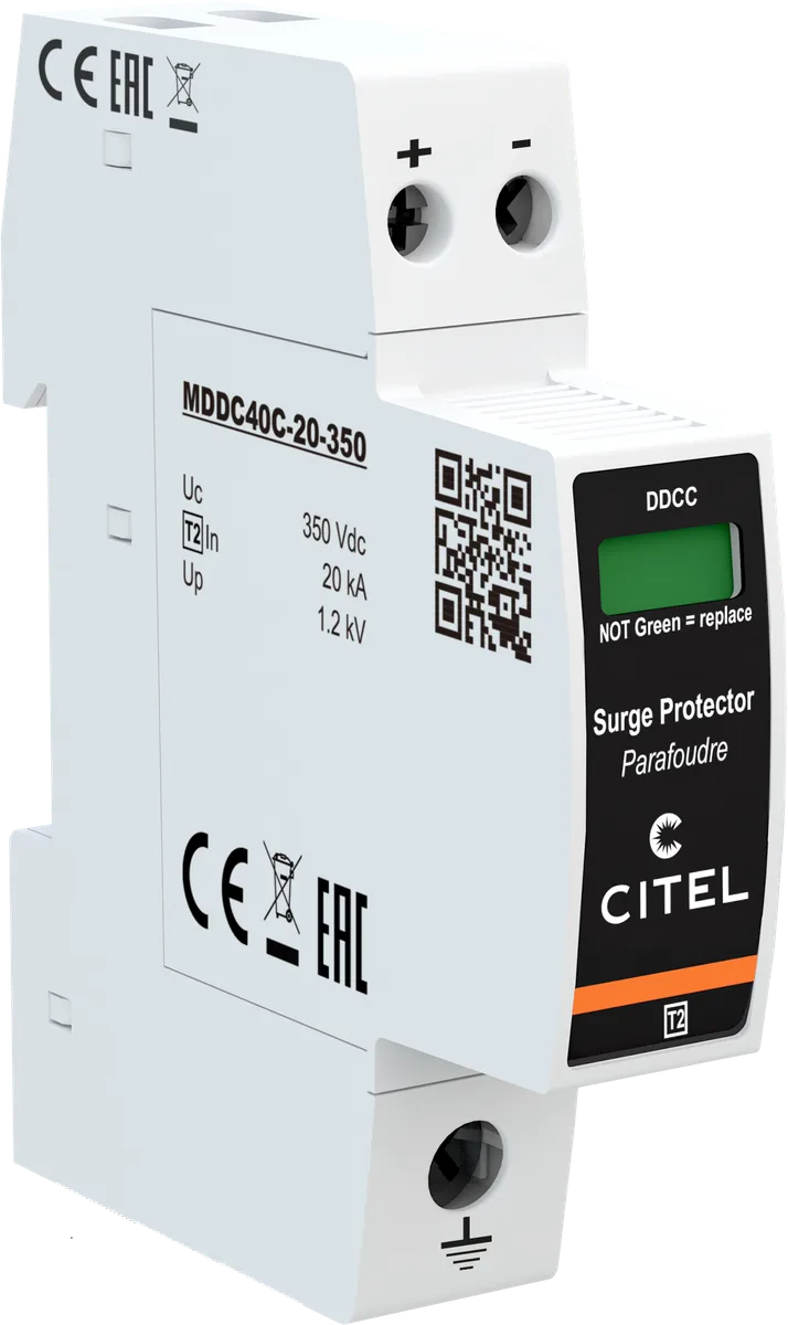 Устройство защиты от импульсных перенапряжений Citel DDC40C-20-350 (828411011), тип 2, компактный, AC/DC