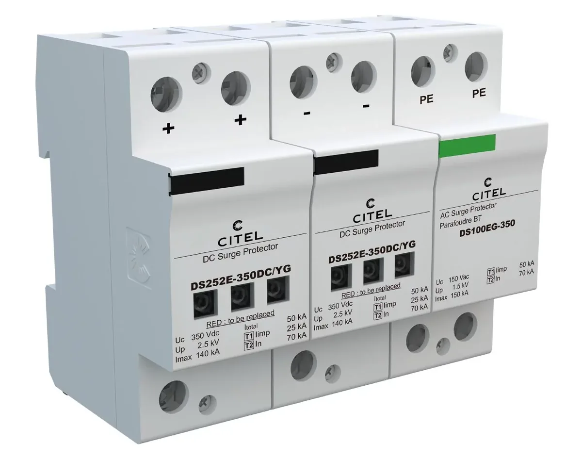 Устройство защиты от импульсных перенапряжений Citel DS252E-350DC/YG (64134)