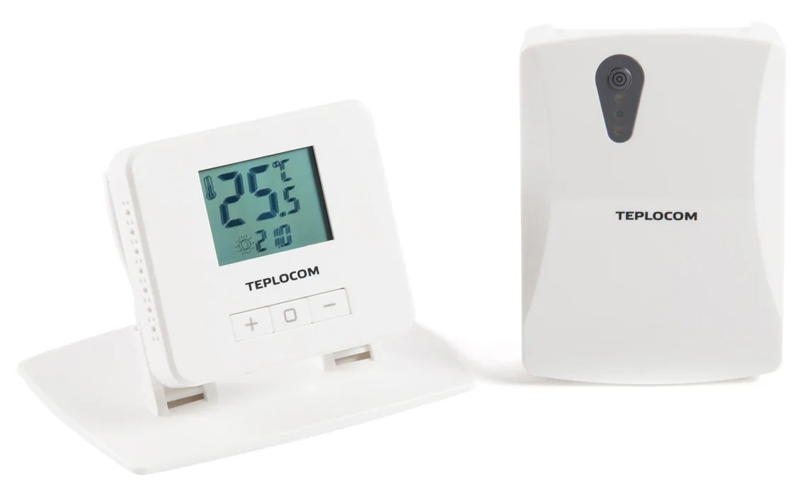 Беспроводной комнатный термостат Бастион TEPLOCOM TS-2AA/3A-RF