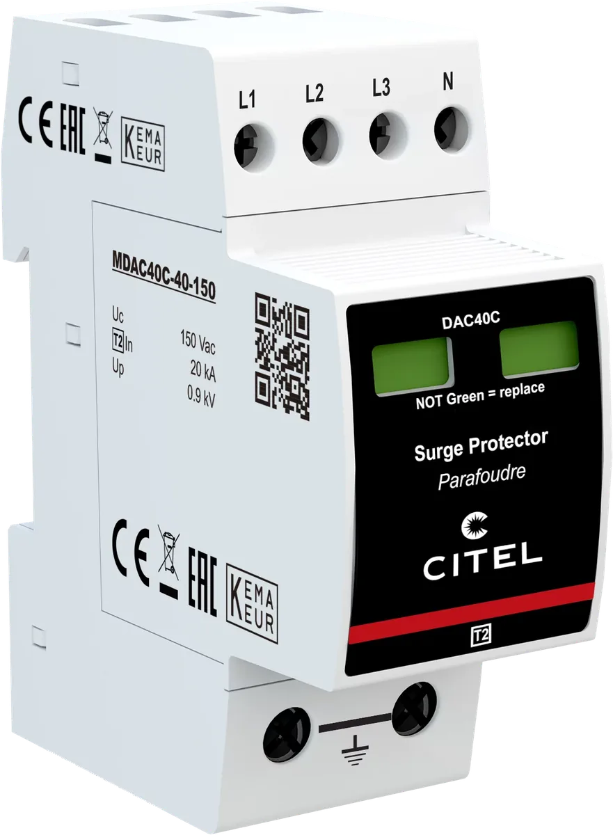 Устройство защиты от импульсных перенапряжений Citel DAC40C-40-150 (821510112), тип 2