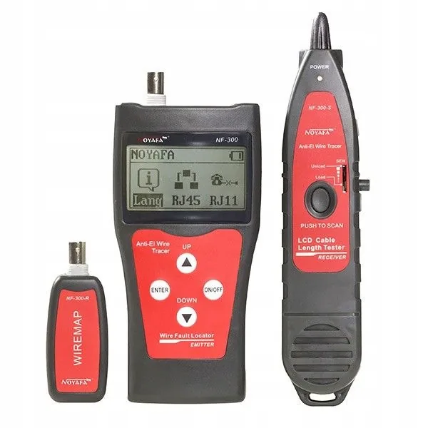 Тестер Noyafa LCD для кабеля RJ45 RJ11 BNC
