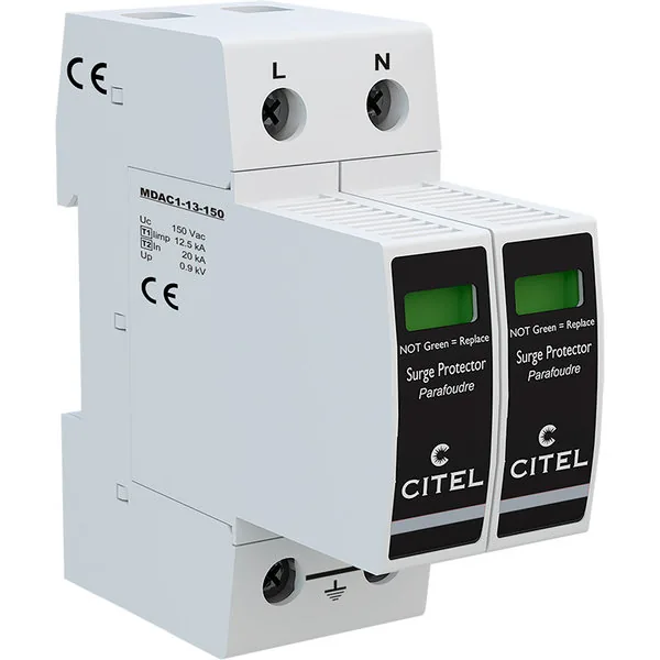 Устройство защиты от импульсных перенапряжений Citel DAC1-13-20-150 (821710112), тип 1+2