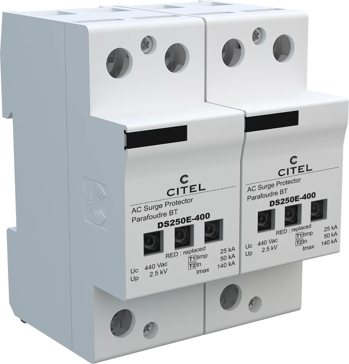 Устройство защиты от импульсных перенапряжений Citel DS252E-400 (3952), высокоэнергетическое, тип 1+2