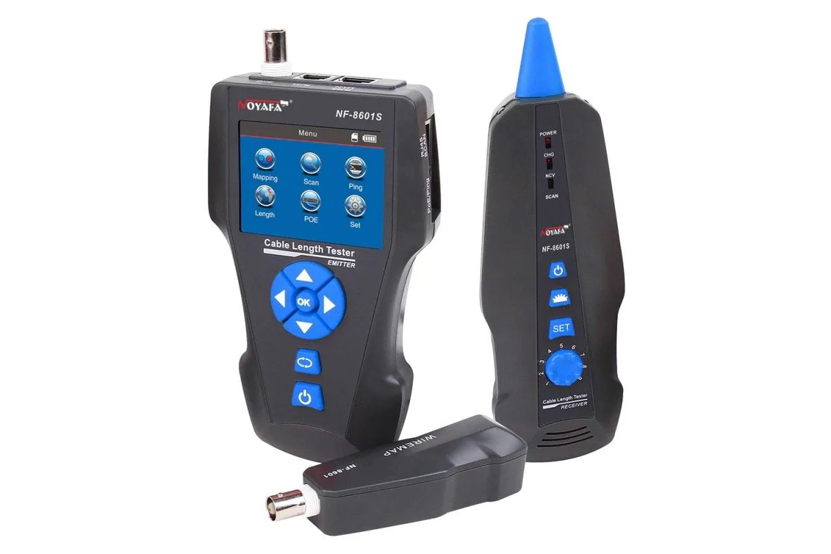 Тестер Noyafa NF-8601S с тестированием PoE