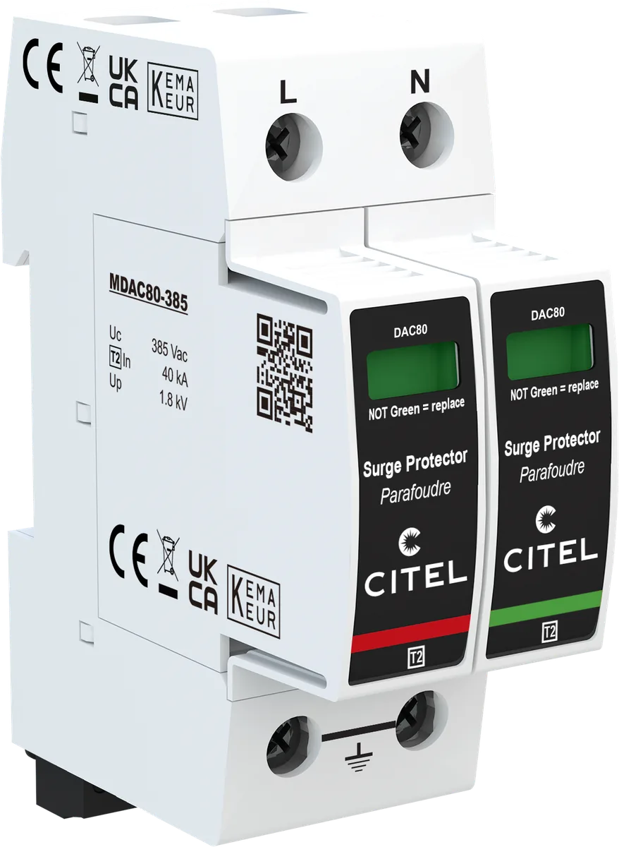Устройство защиты от импульсных перенапряжений Citel DAC80S-11-385 (821210542), тип 2, Imax 80 кА