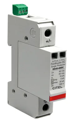Устройство защиты от импульсных перенапряжений Citel DS41S-48DC (332121), 2-полюсный, защита сети 48В постоянного тока