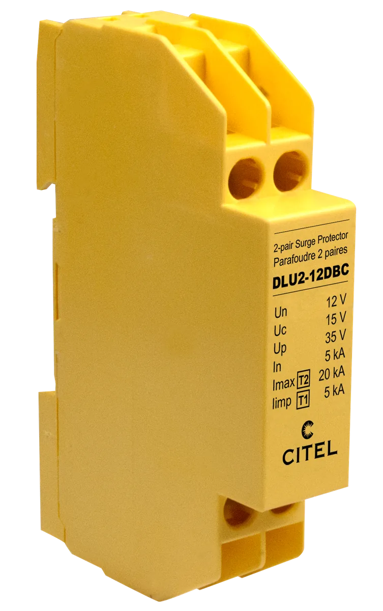 Устройство защиты от импульсных перенапряжений Citel DLU2-12DBC (640432), 2 пары, сети RS232, RS485